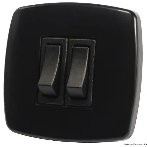 Osculati - Contemporary switch N. 2 black - 14.484.12 product image