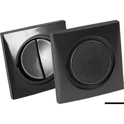 Osculati - Double switch 10 A matt black/black - 14.486.15 product image