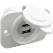 Osculati - Double USB socket  white rear nut + panel - 14.516.11 product image
