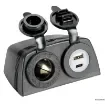 Osculati - Lighter + USB-A + USB-C socket with housing - 14.516.14 product image