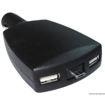 Osculati - Double USB adapter + retractable micro USB - 14.517.11 product image