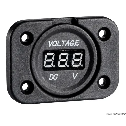 Osculati - Digital voltmeter 8/32 V recess mounting - 14.517.20 product image