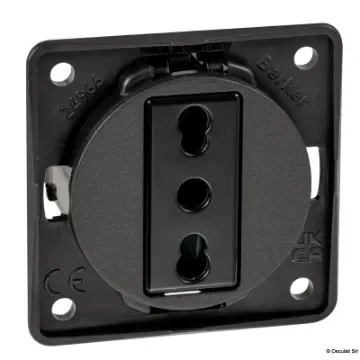 Osculati - Presa corrente Italia nero antracite - 14.525.01 product image