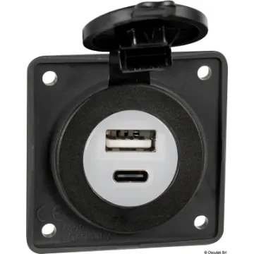 Osculati - Presa incasso doppia USB Type-A + Type-C - 14.527.01 product image