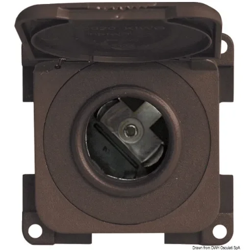 Osculati - Telephone/lighter socket brown - 14.661.01 product image