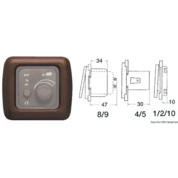 Osculati - Single screw cover brown - 14.665.02 product image