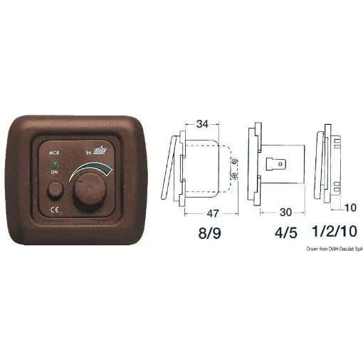 Osculati - Single mounting kit brown - 14.667.02 product image