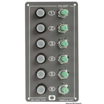 Osculati - Elite electric control panel 6 switches - 14.700.00 product image
