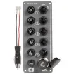 Osculati - Electric control panel 5 switches + lighter plug - 14.703.00 product image