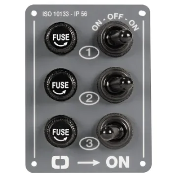 Osculati - 3-switch electric control  panel - 14.801.00 product image