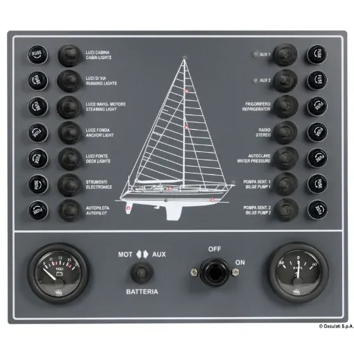 Electric control panel with 14 switches product image