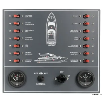 Osculati - Control panel thermo-magnetic switches powerboat - 14.809.00 product image