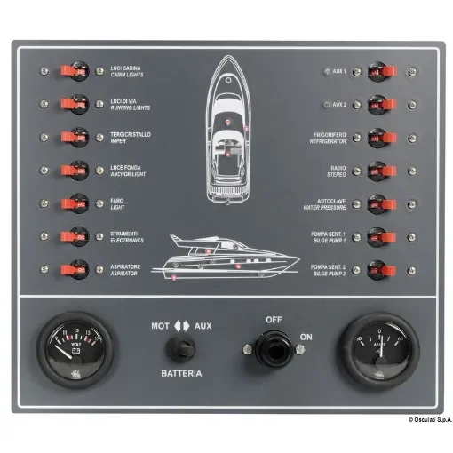 Osculati - Control panel thermo-magnetic switches powerboat - 14.809.00 product image