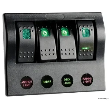 Osculati - PCP Compact electric panel w/4 switches - 14.860.04 product image