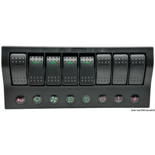 Osculati - PCP Compact electric panel w/8 switches - 14.860.08 product image