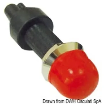 Osculati - Watertight brass push button red - 14.910.00RO product image