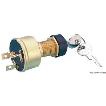 Osculati - Watertight ignition key 3 positions brass - 14.918.31 product image
