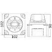 Osculati - Battery disconnector/ switch 550A ON-OFF - 14.923.21 product image