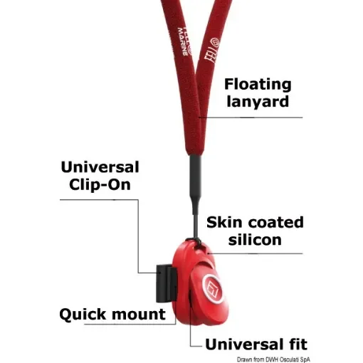 Osculati - xTAG 1 clip-on + red wristband - 14.969.31 product image