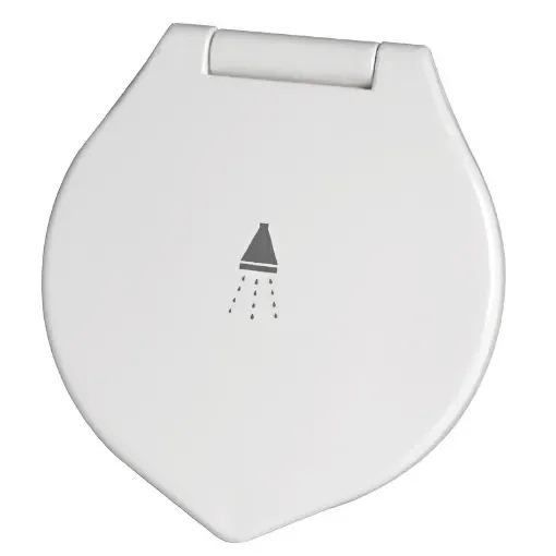 Osculati - Elegant shower box white finish PVC hose 2.5 m Flat mounting - 15.246.00 product image