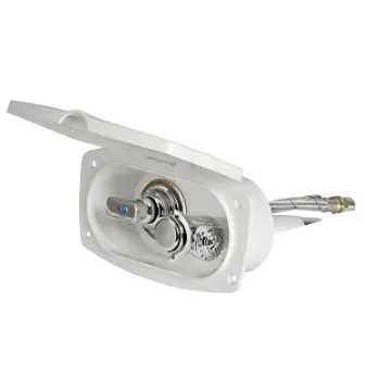 Osculati - New Edge shower box white PVC hose 4 m Rear shower outlet - 15.257.02 product image