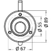 Osculati - White deckshower head housing + cap/gasket - 15.900.19 product image
