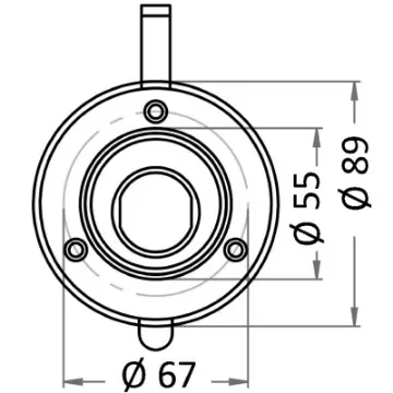 Osculati - White deckshower head housing + cap/gasket - 15.900.19 product image