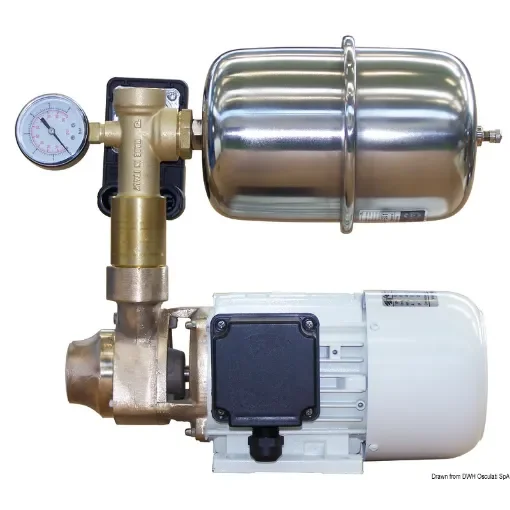 Osculati - CEM fresh water pump with bronze body and accumulator tank - 16.061.24 product image
