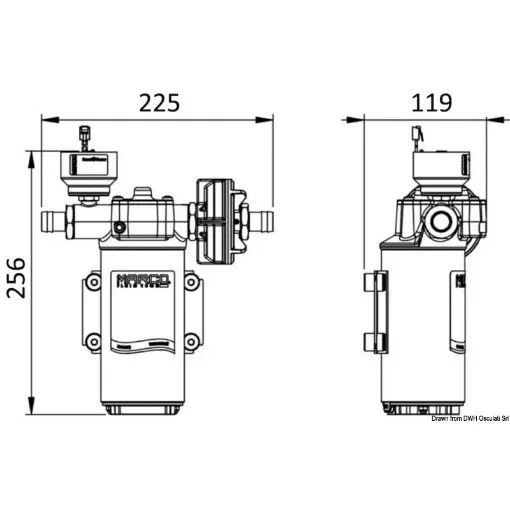 Osculati - Marco electr. autom. fresh w.pump 3.5 bar 46l/m - 16.081.16 product image