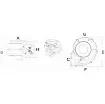 Osculati - Centrifugal extractor wall mounting 12 V 19 A - 16.106.04 product image