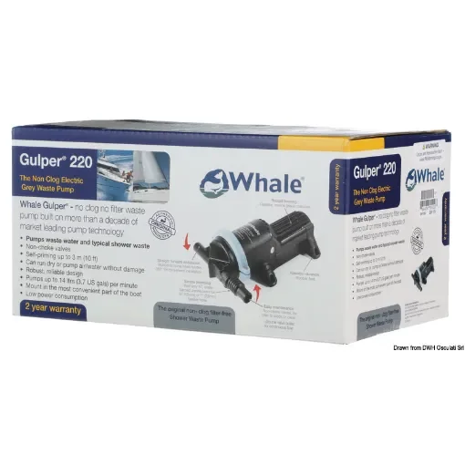 Osculati - WHALE Gulper pump 220 12V retail - 16.155.30 product image