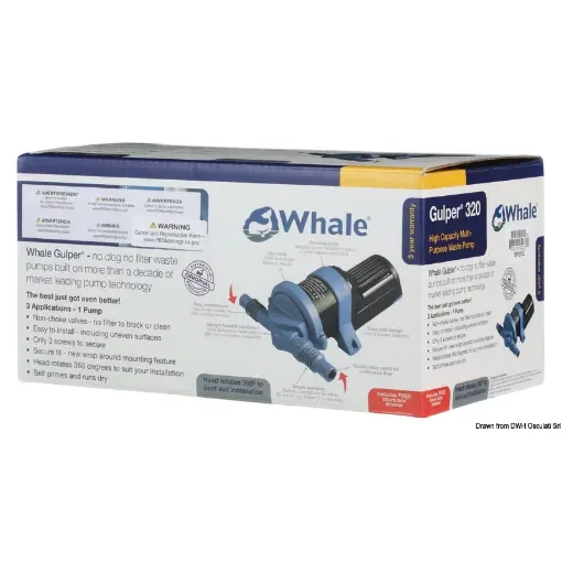 Osculati - WHALE Gulper pump 320 12V retail - 16.156.15 product image