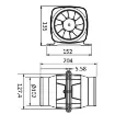 Osculati - Hyperflow axial blower 7.6m3 12V - 16.175.01 product image