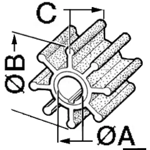 Osculati - Impeller HONDA 175/225 HP - 52.340.00 product image