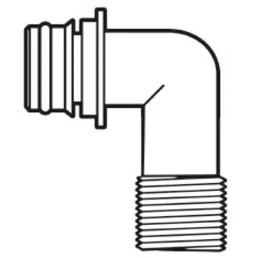 Osculati - Europump 90&amp;#176; plug-in quick fitting thread 1/2&amp;quot; - 16.532.21 product image