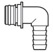 Osculati - Europump 90&amp;#176; plug-in quick fitting thread &amp;#216; 19 mm - 16.532.26 product image