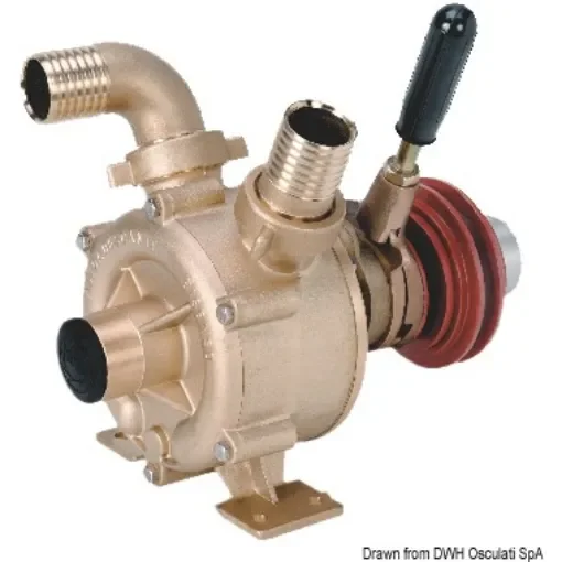 Bronze self-priming impeller pump with mechanically-activated clutch product image