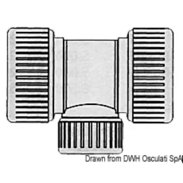 Osculati - Hydrofix reduced T 22/15/22 mm - 17.117.31 product image