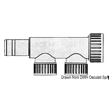 Osculati - Hydrofix male/female manifold 2 derivations 22 mm - 17.117.33 product image