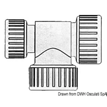 Osculati - Hydrofix reduced T 22/22/15 mm - 17.117.37 product image