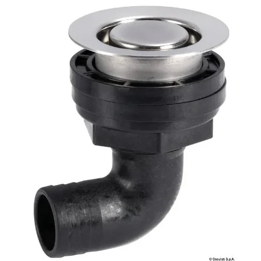 Osculati - Flush cockpit drain w/AISI 316 head 90&amp;#176; - 17.122.90 product image