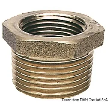 Brass reducing couplings male/female product image