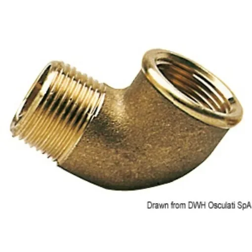 Brass elbows 90° male/female product image