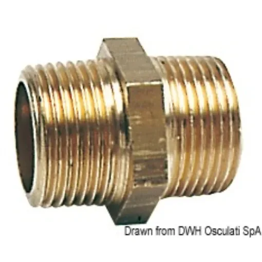 Double brass nipples product image