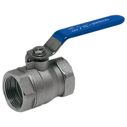 Ball valve full port made of nickel-plated brass, PN25 shut-off full flow product image