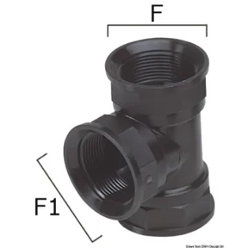 Osculati - Thermopolymer T-joint 1&amp;quot; - 1&amp;quot; - 17.237.53 product image