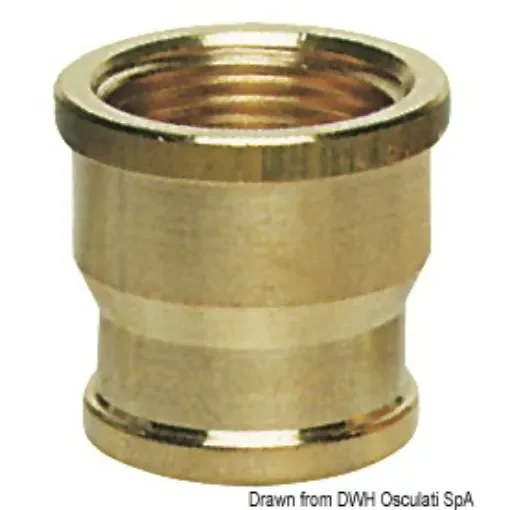 Osculati - Brass joint sleeve female/female 3/8&amp;quot; x 1/2&amp;quot; - 17.271.00 product image