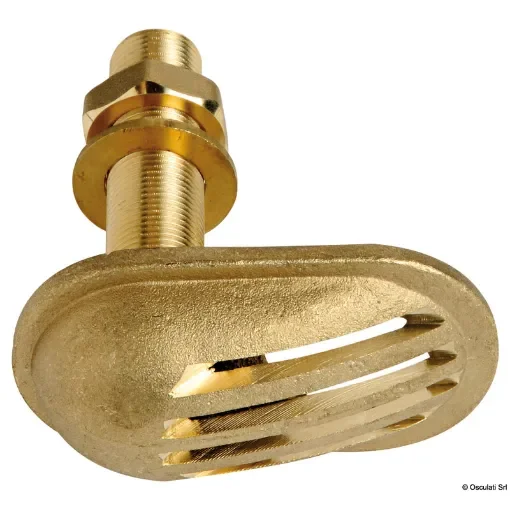 Cast brass thru-hull scoop strainer product image