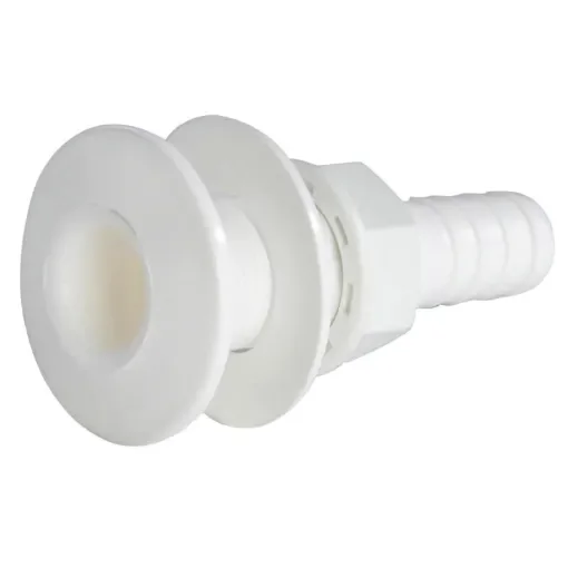 Osculati - Seacock white plastic w/hose adaptor 1&amp;quot; - 17.322.03 product image