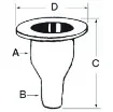 Osculati - Seacock white plastic w/hose adaptor 3/4&amp;quot; - 17.322.02 product image